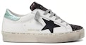 Order (W) Golden Goose Hi-Star 'Hitam Bintang Putih Teal Usang' G36WS945.Q1