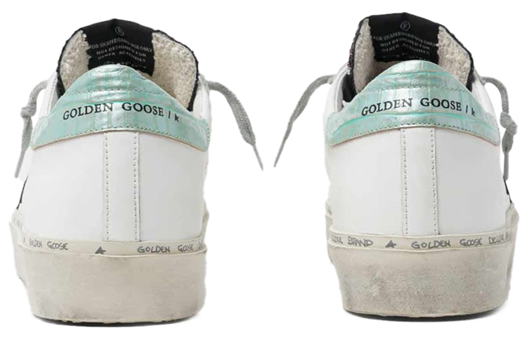 Shop (W) Golden Goose Hi-Star 'Bintang Hitam Putih Teal Vintage' G36WS945.Q1