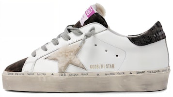 (Women) Golden Goose Hi-Star 'Black White Distressed' GWF00118.F000174.80191 (Women) Golden Goose Hi-Star 'Black White Distressed' GWF00118.F000174.80191