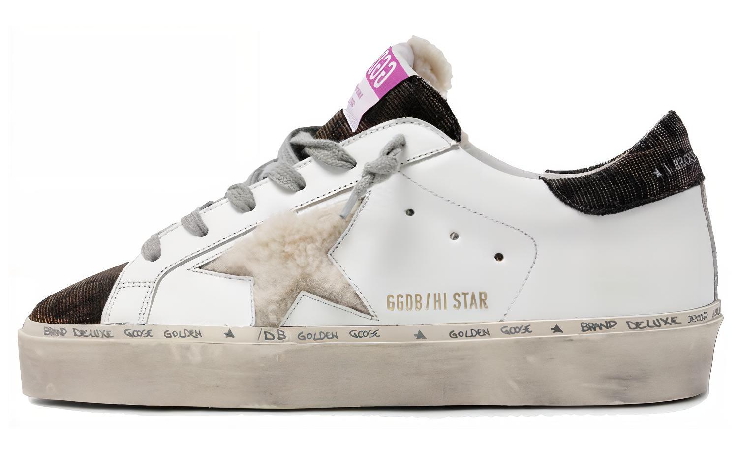 (Women) Golden Goose Hi-Star 'Black White Distressed' GWF00118.F000174.80191