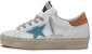 (W) Golden Goose Hi-Star 'Bintang Biru Kilat Emas Putih Terganggu' G36WS945.Q2