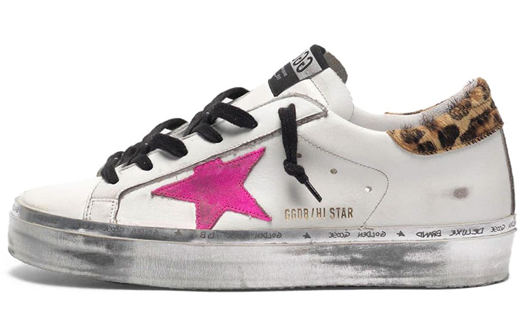 (Women) Golden Goose Hi-Star 'Purple Star Leopard Tail' G36WS945.O4