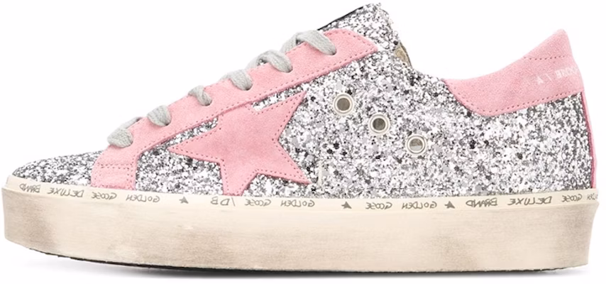 (Women) Golden Goose Hi-Star 'Silver Distressed' G36WS945.M8 Buy (Women) Golden Goose Hi-Star 'Silver Distressed' G36WS945.M8