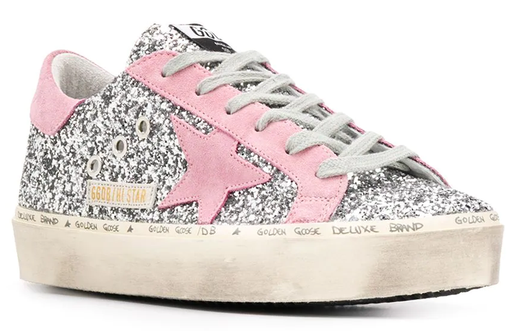 Lookbook (W) 골든구스 하이탑 실버 빈티지 (Golden Goose High-top Silver Vintage) G36WS945.M8