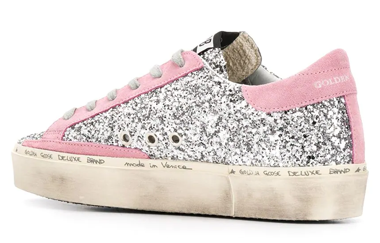 Shop (W) 골든구스 하이탑 실버 빈티지 (Golden Goose High-top Silver Vintage) G36WS945.M8