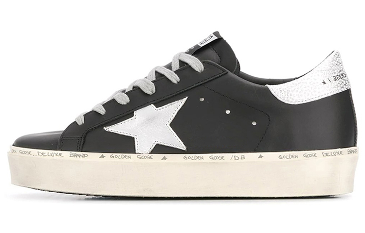 (Women) Golden Goose Hi-Star Black Silver GWF00118.F000328.90179