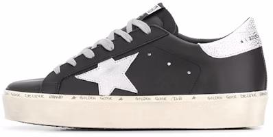 (Women) Golden Goose Hi-Star Black Silver GWF00118.F000328.90179 (Women) Golden Goose Hi-Star Black Silver GWF00118.F000328.90179