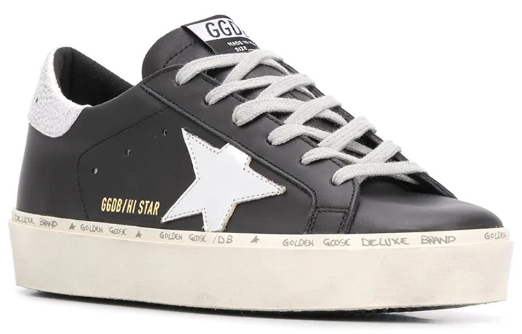 Order (W) Golden Goose Hi-Star Hitam Perak GWF00118.F000328.90179