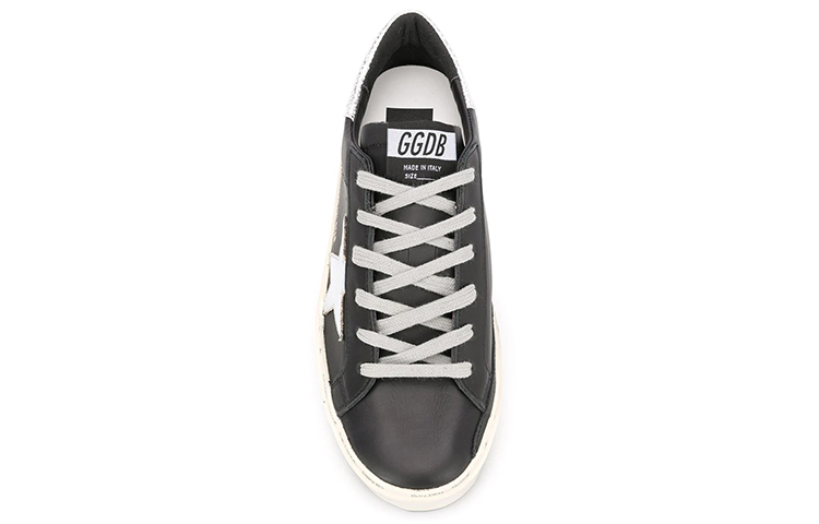 Shop (W) Golden Goose Hi-Star Hitam Perak GWF00118.F000328.90179