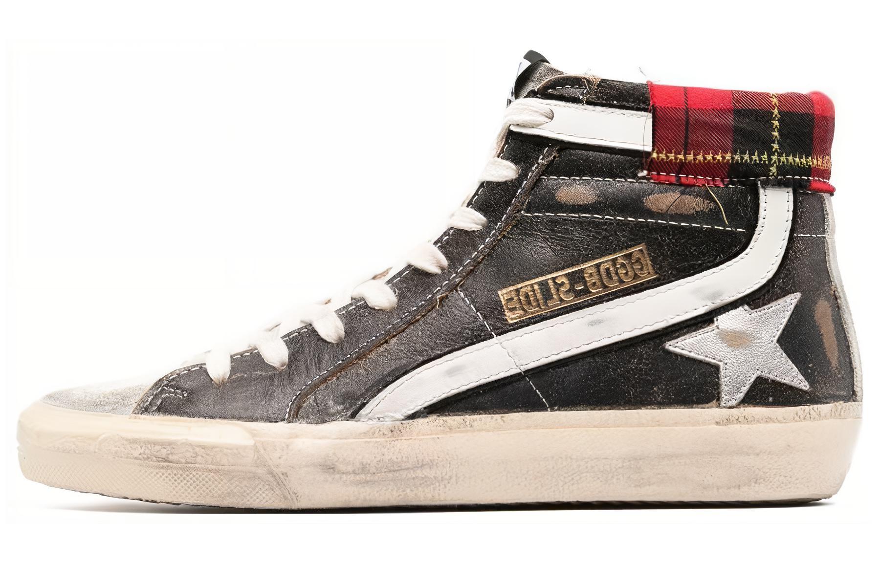 (W) Golden Goose Hi-Top 'Distressed Black'