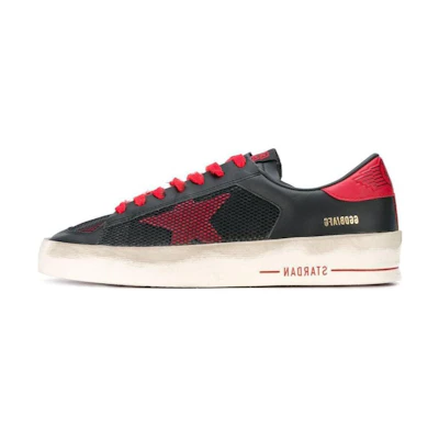 (W) Golden Goose Hi Star 'Black Red'