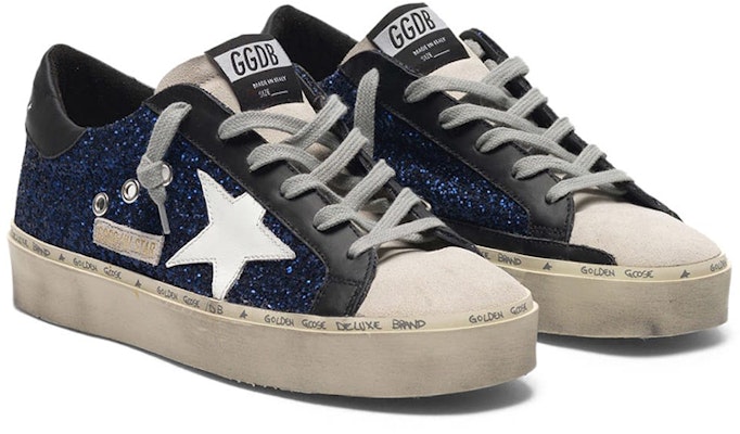 (Women) Golden Goose Hi Star 'Blue Glitter Distressed' G36WS945.M3 Lookbook (Women) Golden Goose Hi Star 'Blue Glitter Distressed' G36WS945.M3