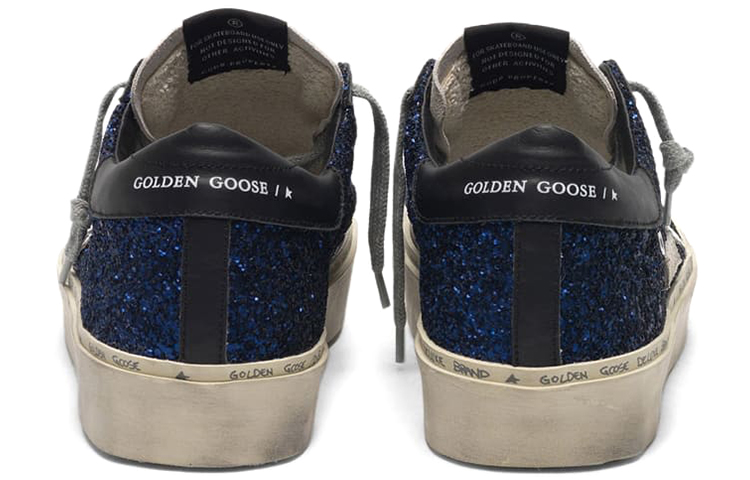 Shop (W) 골든구스 하이탑 블루 글리터 (Golden Goose High-top Blue Glitter) G36WS945.M3