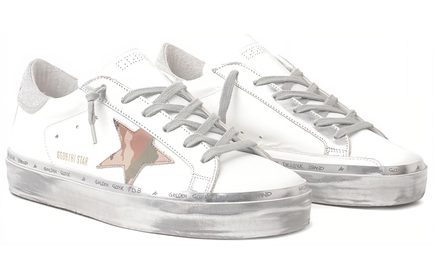 Lookbook (W) Golden Goose Hi Star 'Kelabu Putih Usang' GWF00118.F001456.10591