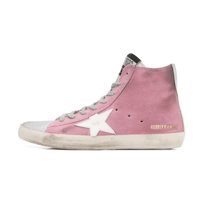 (W) Golden Goose Hi Star 'Distressed Pink'