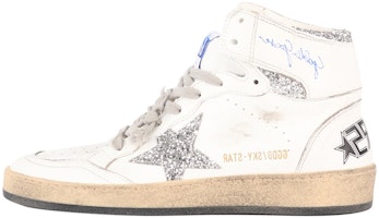 (Women) Golden Goose Hi Star 'Distressed White' GWF00230.F002192.80185 (Women) Golden Goose Hi Star 'Distressed White' GWF00230.F002192.80185
