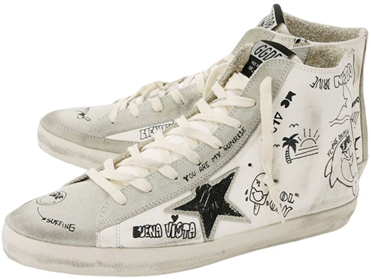(Women) Golden Goose Hi Star 'Distressed White' GWF00113.F002669.10220 Lookbook (Women) Golden Goose Hi Star 'Distressed White' GWF00113.F002669.10220