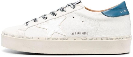 (Women) Golden Goose Hi Star 'Distressed White Blue' GWF00118.F004725.11397 (Women) Golden Goose Hi Star 'Distressed White Blue' GWF00118.F004725.11397