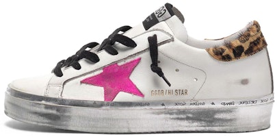 (Women) Golden Goose Hi-Star 'Purple Star Leopard Tail' G36WS945.O4 (Women) Golden Goose Hi-Star 'Purple Star Leopard Tail' G36WS945.O4