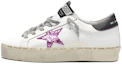 Buy 金鵝 Hi Star 皮革 紫色星星亮片 女款 休閒鞋 白色黑尾 做舊款