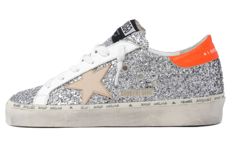 (Women) Golden Goose Hi Star 'Silver Distressed' GWF00118.F001400.80979