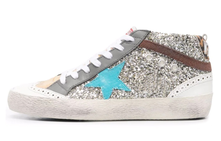 (Women) Golden Goose Hi Star 'Silver Sequin' GWF00122.F002574.65155