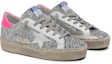 Lookbook (W) Golden Goose Hi Star ''Sequins Argentés avec Talon Rose''. G36WS945.R8