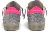 Shop (W) Golden Goose Hi Star ''Sequins Argentés avec Talon Rose''. G36WS945.R8