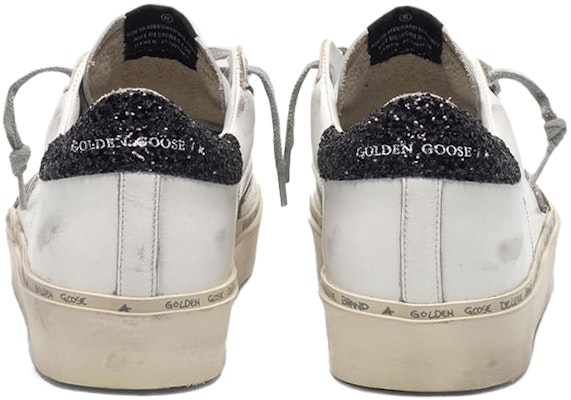(Women) Golden Goose Hi Star 'White Black Glitter Camo Star Distressed' G36WS945.N9 Shop (Women) Golden Goose Hi Star 'White Black Glitter Camo Star Distressed' G36WS945.N9