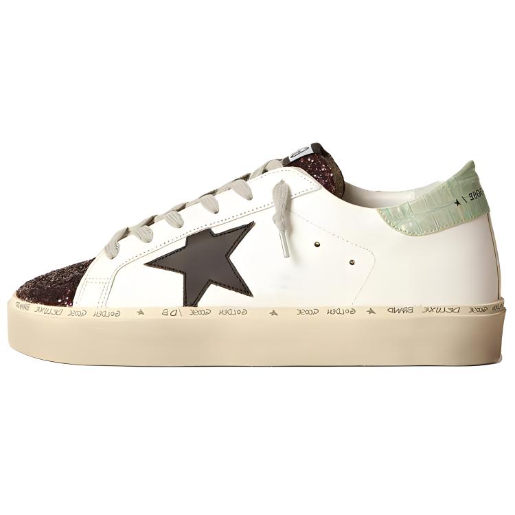 (Women) Golden Goose Hi Star 'White Black Green' GWF00118.F003715.11319