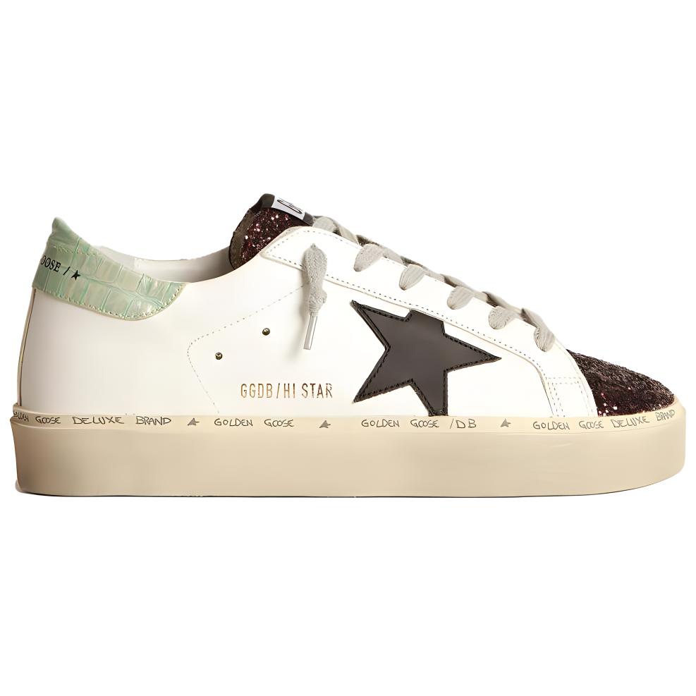 Order (W) （女性用）ゴールデングース ハイスターホワイトブラックグリーン GWF00118.F003715.11319