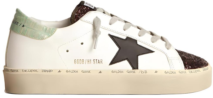 (W) 골든구스 하이탑 화이트 블랙 그린 (Golden Goose High-top White Black Green - shortened) GWF00118.F003715.11319 Order (W) 골든구스 하이탑 화이트 블랙 그린 (Golden Goose High-top White Black Green - shortened) GWF00118.F003715.11319