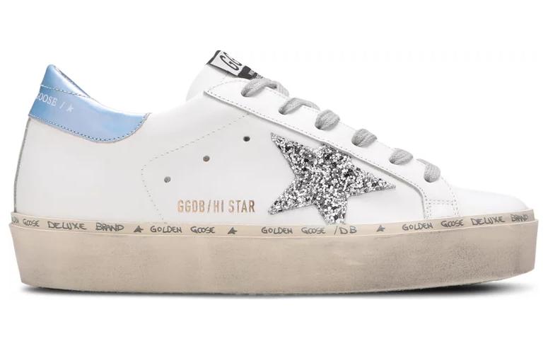 Order (W) Golden Goose Hi Star ''Wit Groen Versleten'' GWF00118.F000214.10245