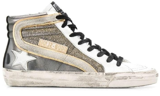 (Women) Golden Goose Hi Star 'White Grey' GWF00116.F000764.80597 Order (Women) Golden Goose Hi Star 'White Grey' GWF00116.F000764.80597