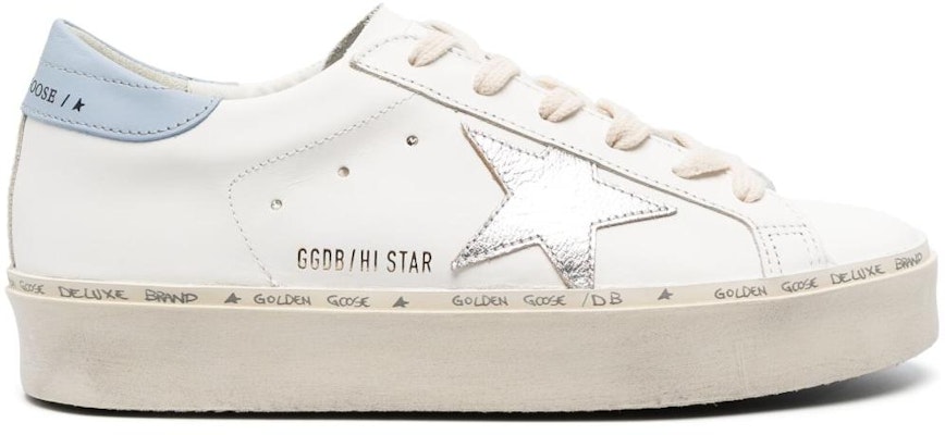 (Women) Golden Goose Hi Star 'White Leather Low Top' GWF00118.F004556.11114 Order (Women) Golden Goose Hi Star 'White Leather Low Top' GWF00118.F004556.11114