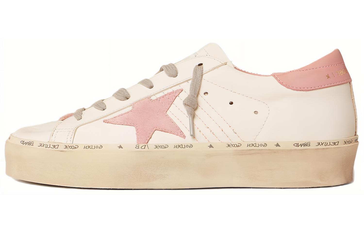 (Women) Golden Goose Hi Star 'White Pink Distressed' GWF00118.F004723.11202