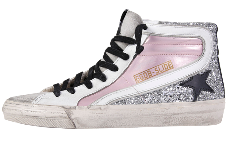 (Women) Golden Goose Hi Star 'White Pink Silver' GWF00116.F000220.80241