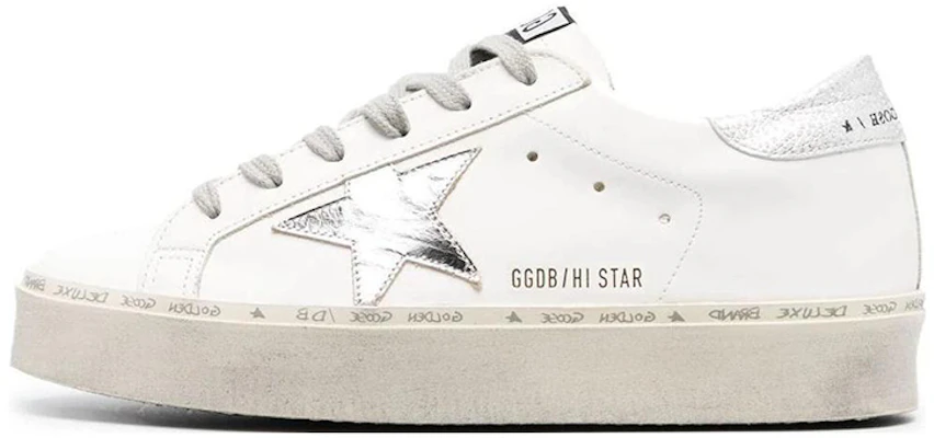 金鵝 Hi Star 防滑耐磨 低幫 板鞋 女款 白銀 Buy 金鵝 Hi Star 防滑耐磨 低幫 板鞋 女款 白銀