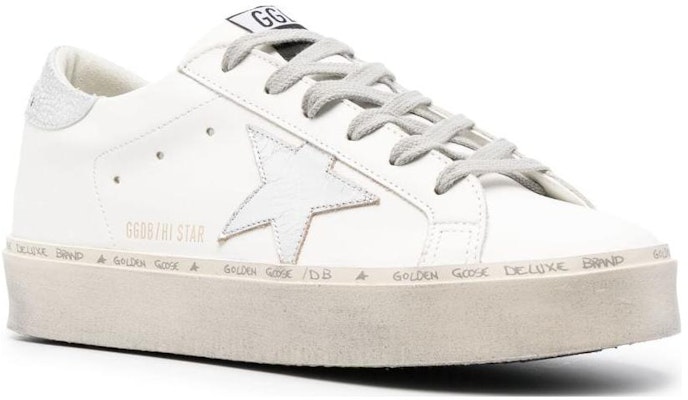 (Women) Golden Goose Hi Star 'White Silver' GWF00118.F00329.80185 Order (Women) Golden Goose Hi Star 'White Silver' GWF00118.F00329.80185