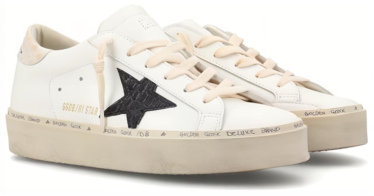 (Women) Golden Goose Hi Star White Black Star GWF00118.F004130.11386 Lookbook (Women) Golden Goose Hi Star White Black Star GWF00118.F004130.11386