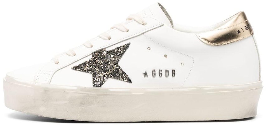 (W) Golden Goose Hi Star Putih Glitter Emas GWF00118.F004724.11543 Buy (W) Golden Goose Hi Star Putih Glitter Emas GWF00118.F004724.11543