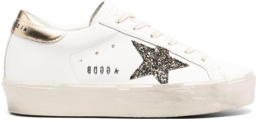 (Women) Golden Goose Hi Star White Glitter Gold GWF00118.F004724.11543 Order (Women) Golden Goose Hi Star White Glitter Gold GWF00118.F004724.11543