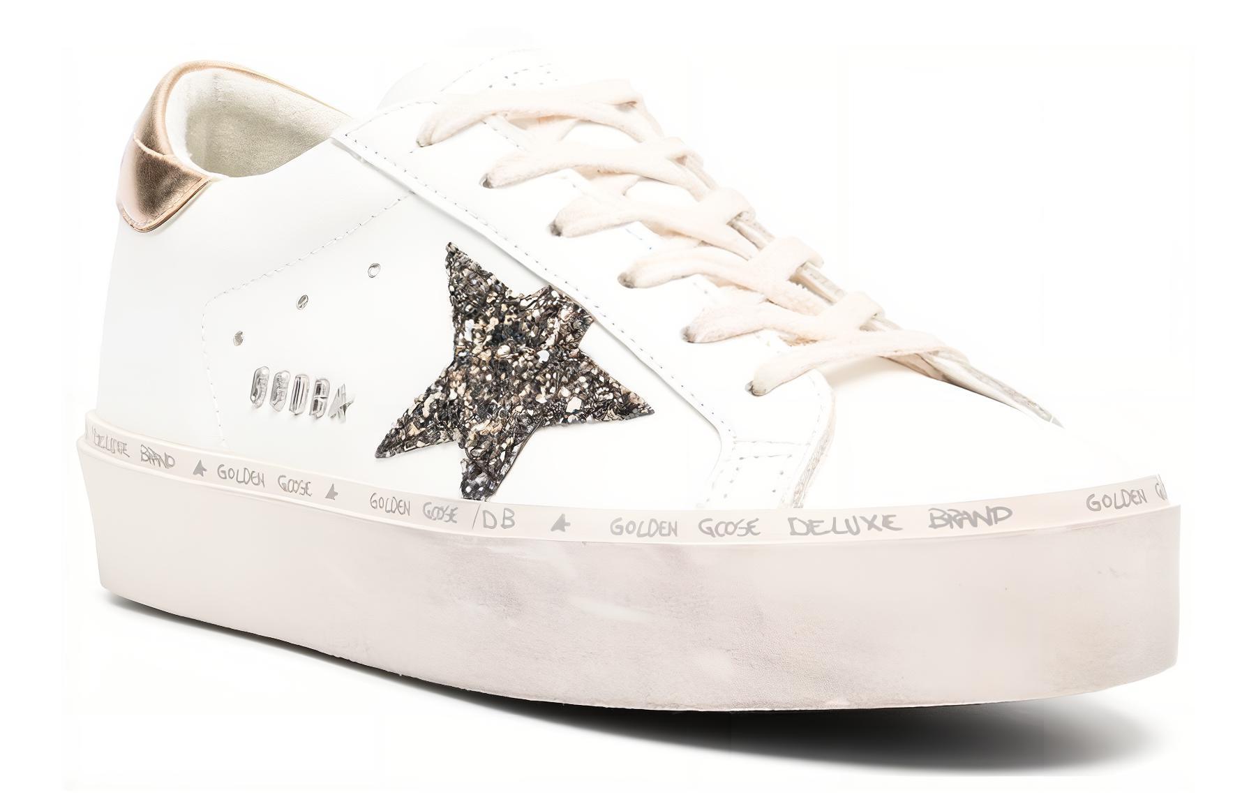 Lookbook (W) Golden Goose Hi Star Putih Glitter Emas GWF00118.F004724.11543