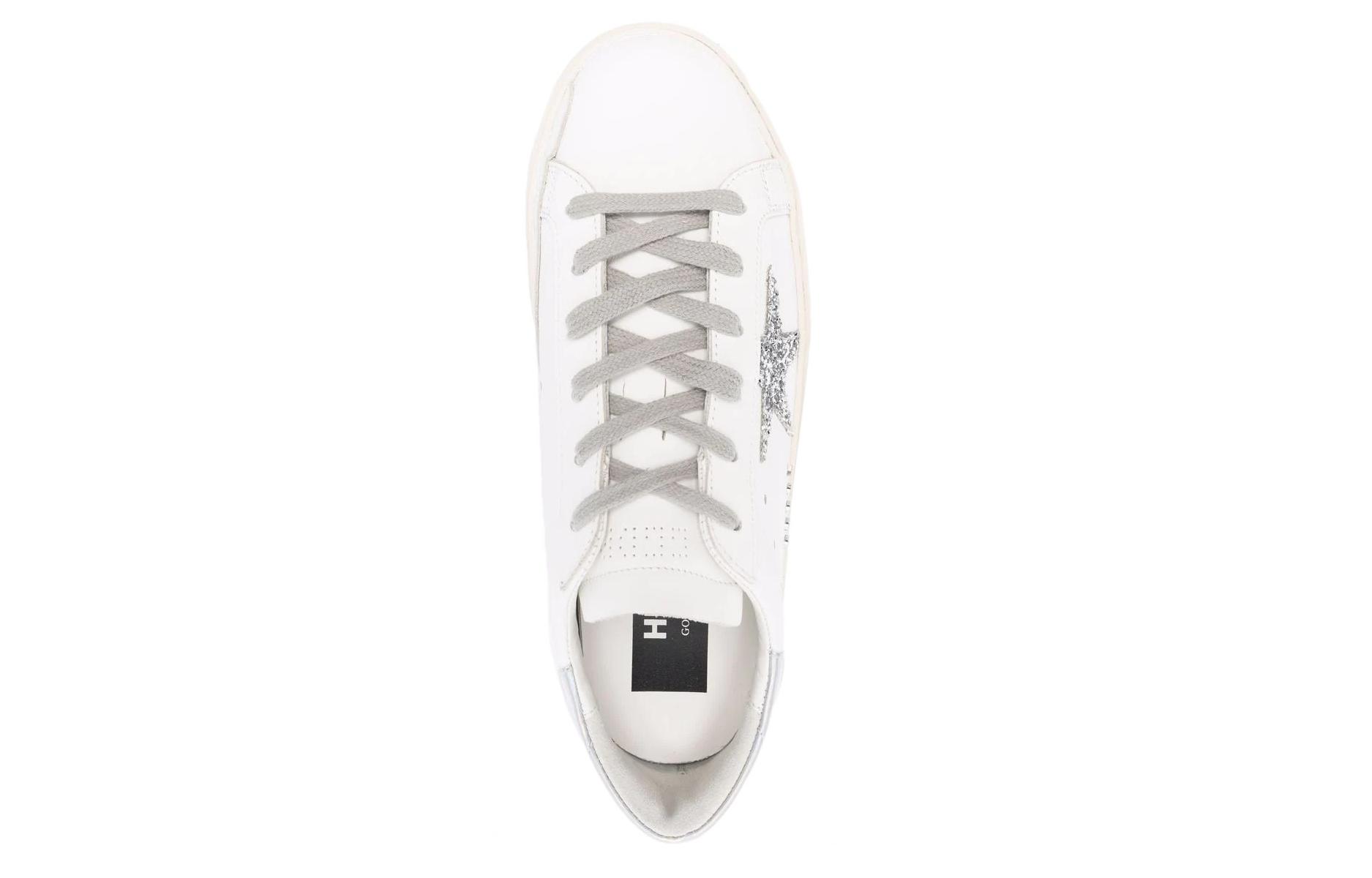 Purchase (W) Golden Goose Hi Star Wit Glitter Ster Spiegel Hak GWF00118.F002447.80185