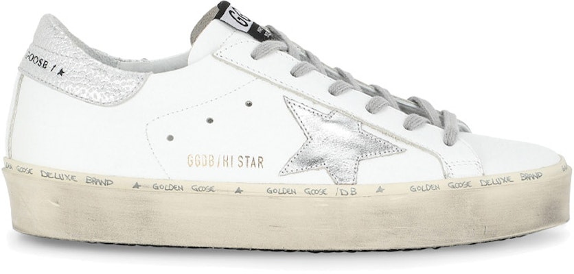 (Women) Golden Goose Hi Star White Silver GWF00118.F000329.80185 Order (Women) Golden Goose Hi Star White Silver GWF00118.F000329.80185