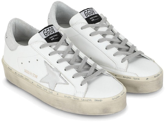 (W) Golden Goose Hi Star Putih Perak GWF00118.F000329.80185 Lookbook (W) Golden Goose Hi Star Putih Perak GWF00118.F000329.80185