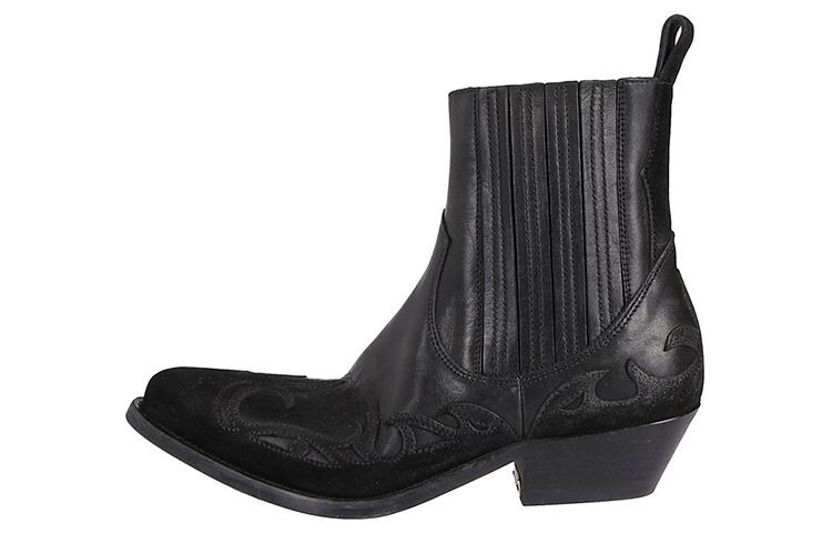 (Women) Golden Goose Leather Ankle Boots 'Fashion Simple Chunky Heel Black' GWF00134.F000479.90100