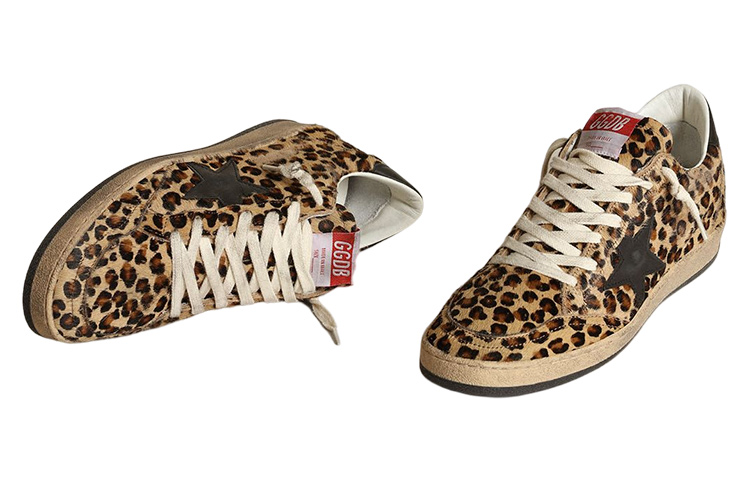 (W) Golden Goose Ball Star Beige Leopard Print Pony 'Brown' 圖 3