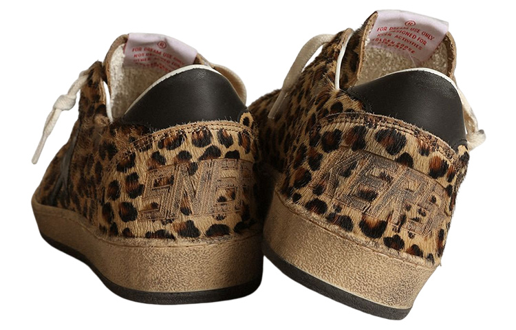 (W) Golden Goose Ball Star Beige Leopard Print Pony 'Brown' 圖 4