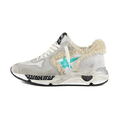 (W) Golden Goose Leather Wool Sneakers 'Grey'